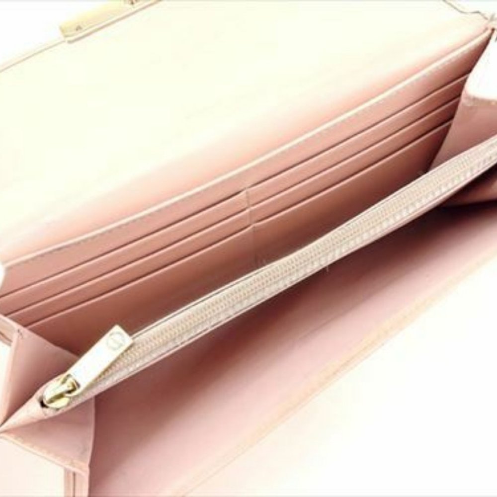 Cartier Wallet Purse Long Wallet leather Pink Woman Authentic Used T8140 - Picture 5 of 8